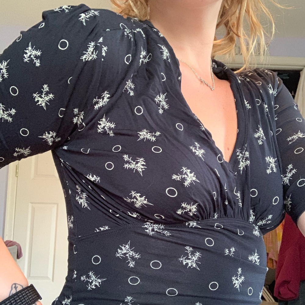 free people quarter sleeve top